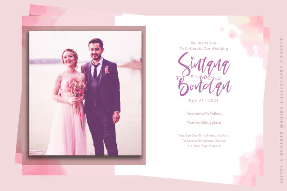 Sister & Brother Font PNG with transparent background - Preview 5
