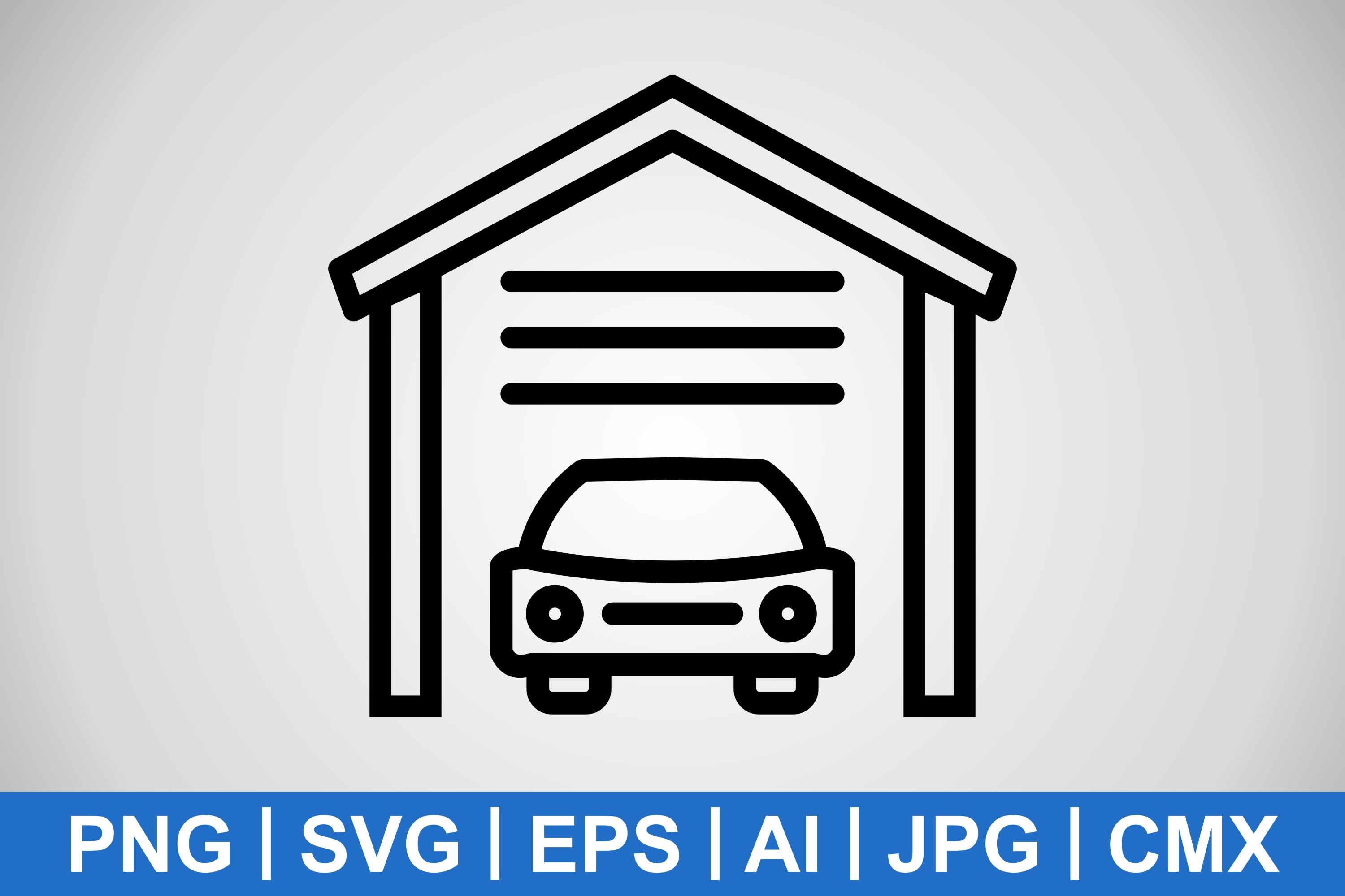 Vector Garage Icon Graphic by IYIKON · Creative Fabrica