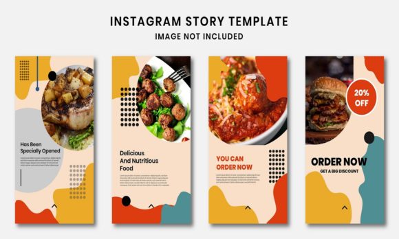 Preview of Food Instagram Story Template food social media design template