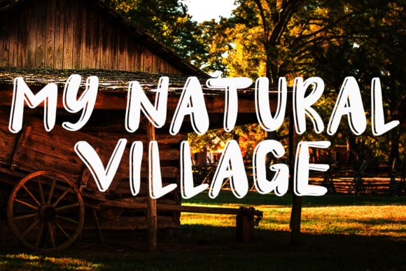 Farm Village Font PNG with transparent background - Preview 3