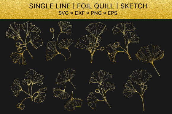 Golden Crystals Graphic Illustrations By MyStocks