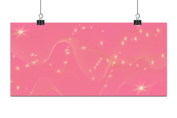 Gold Light with Pink Background. Illustration Fonds d'Écran Par Ju Design