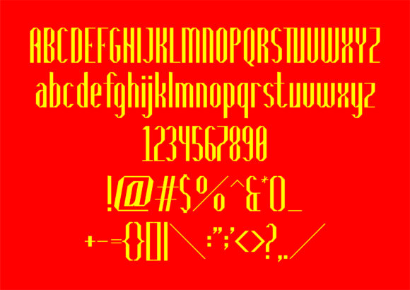 Bounija Display Font PNG with transparent background - Preview 1