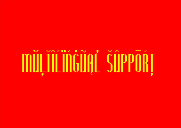 Bounija Display Font PNG with transparent background - Preview 2