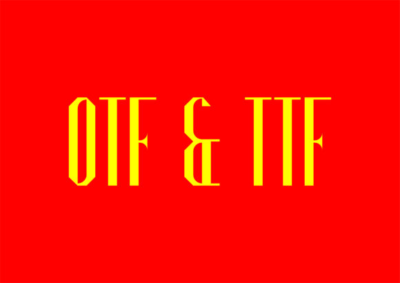 Bounija Display Font PNG with transparent background - Preview 4