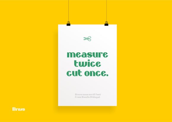 Broxo Font - Preview 1