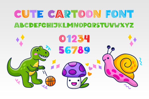 Cute Cartoon Font OWPictures