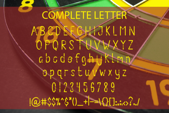 Dart Game Font - Preview 3
