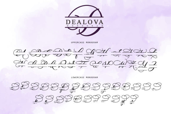 Dealova Monogram Font - Preview 5