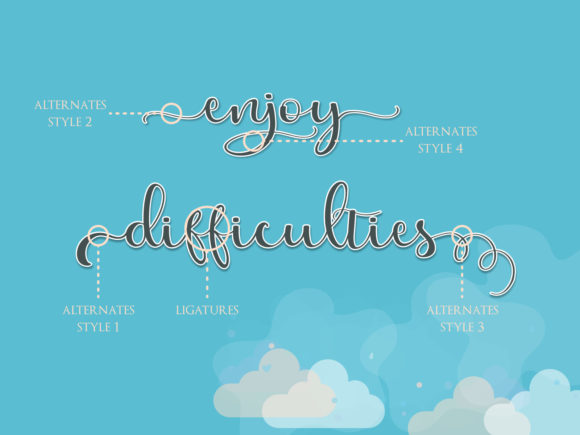 Falling Font - Preview 1