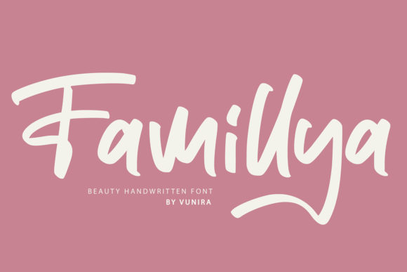 Famillya Font PNG with transparent background - Preview 5