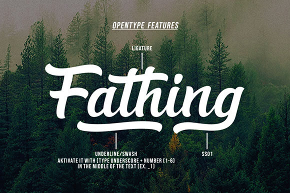 Fathing Font - Preview 1