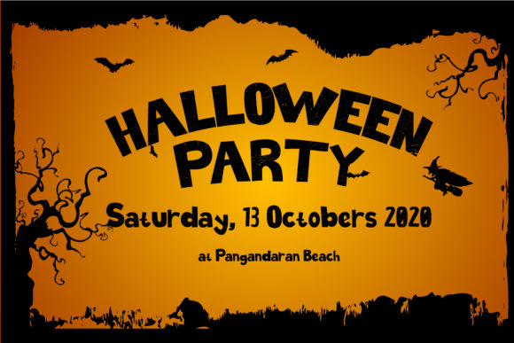 Halloween Spokeland Font PNG with transparent background - Preview 2