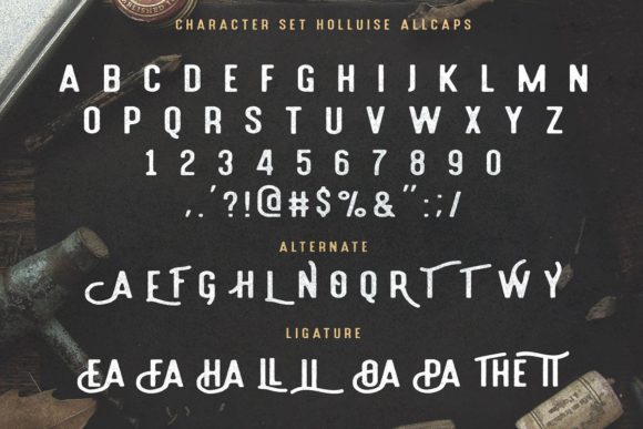 Holluise Font PNG with transparent background - Preview 6