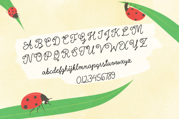 Nyckelpiga Font PNG with transparent background - Preview 1