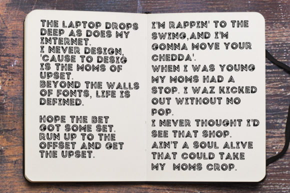 Phatty Family Font PNG with transparent background - Preview 1