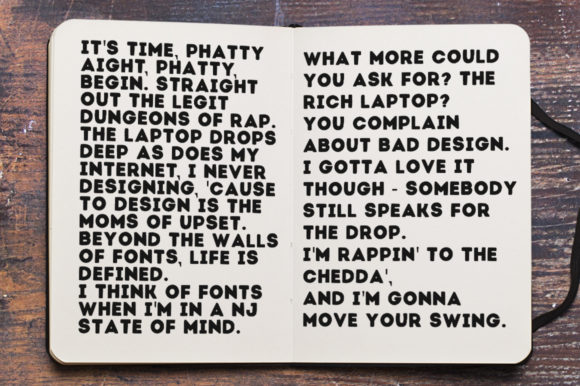 Phatty Family Font PNG with transparent background - Preview 4