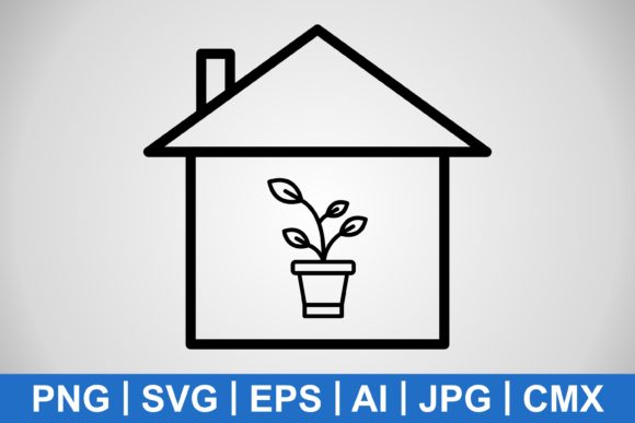 Vector Plant House Icon