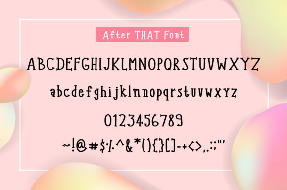 After That Font - Preview 6