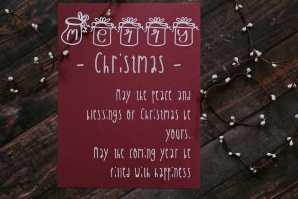 Chris Gifts Font PNG with transparent background - Preview 4