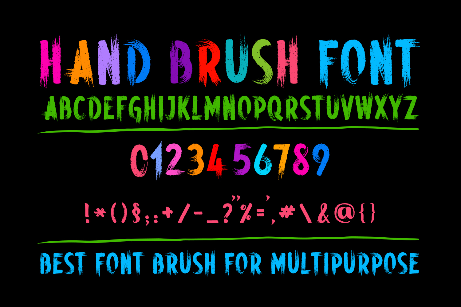 Hand Brush — natural just-written brush font by OWPictures