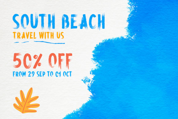 Hand Brush Font - Preview 1
