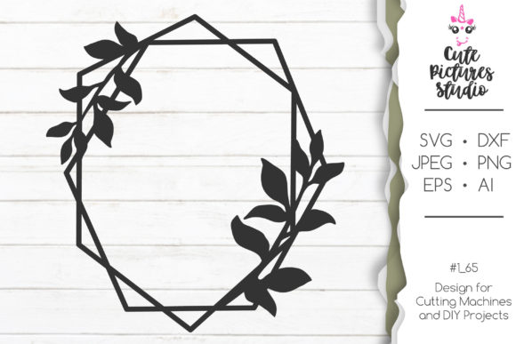 Monogram Floral Frame Svg Png Eps Dxf Graphics