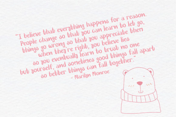 Polar Beary Font PNG with transparent background - Preview 1