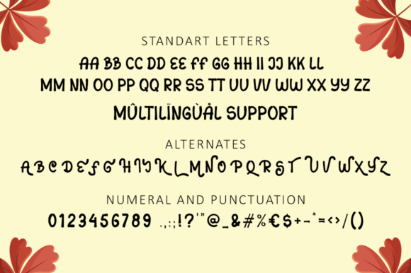 Sans Autumn Font PNG with transparent background - Preview 6