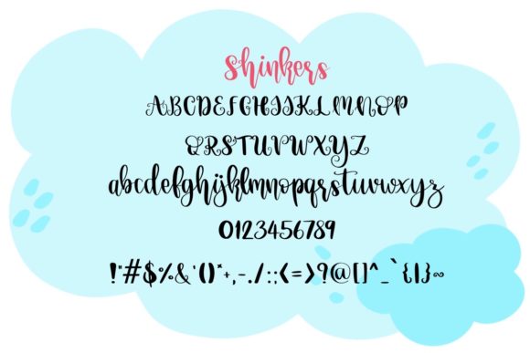 Shinkers Font PNG with transparent background - Preview 6
