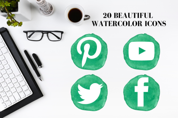20 Green Social Media Icons