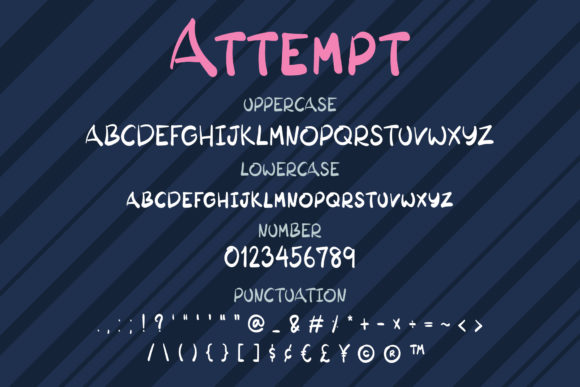 Attempt Font - Preview 2