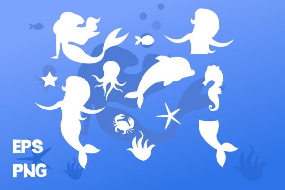 Chozy Mermaid Font PNG with transparent background - Preview 2