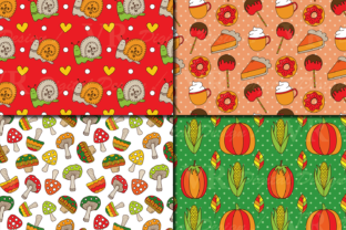 Cute Autumn / Fall Seamless Patterns Graphic by VR Digital Design ...