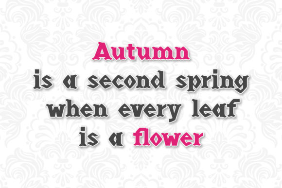 Fall Font - Preview 3