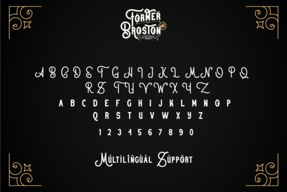 Former Broston Font - Preview 6