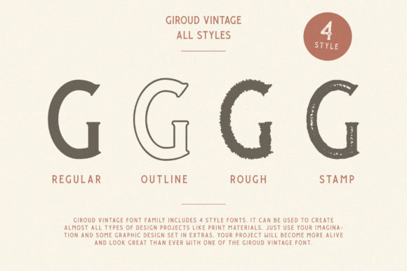 Giroud Font font preview - 5