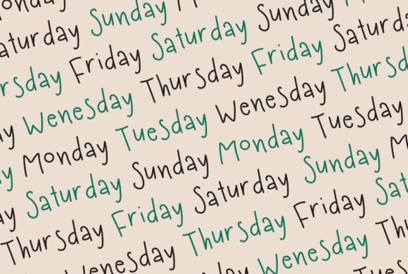 Good Morning Font - Preview 1