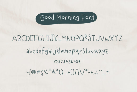 Good Morning Font - Preview 5