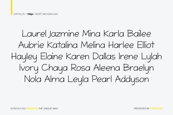 Hadazzle Font - Preview 4