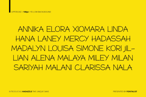 Hadazzle Font - Preview 6