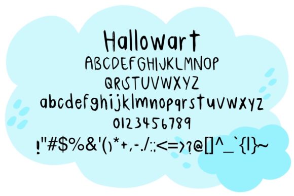 Hallowart Font PNG with transparent background - Preview 4