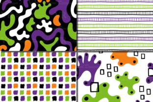Halloween Abstract Seamless Patterns Graphic by VR Digital Design ...