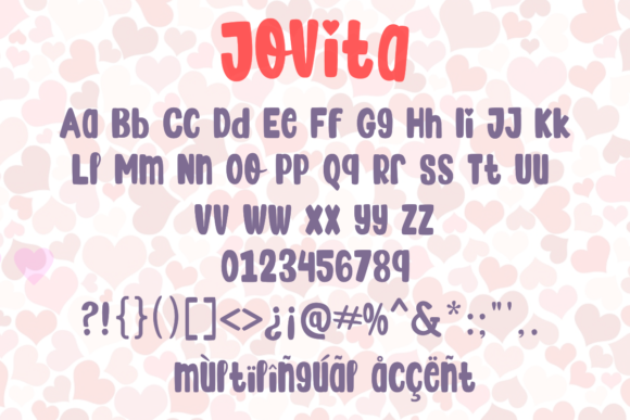 Jovita Font PNG with transparent background - Preview 1