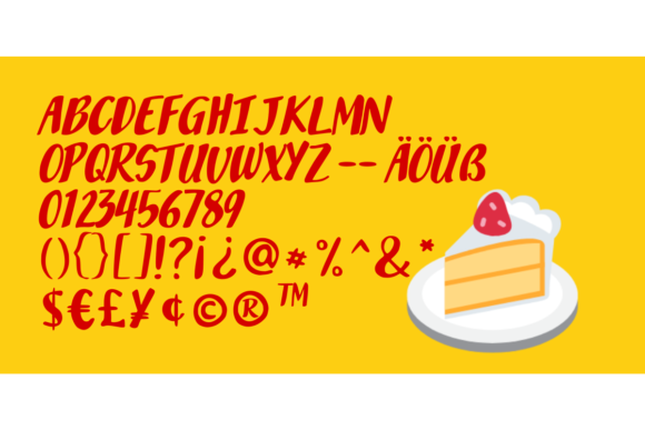 Klappertaart Font - Preview 1