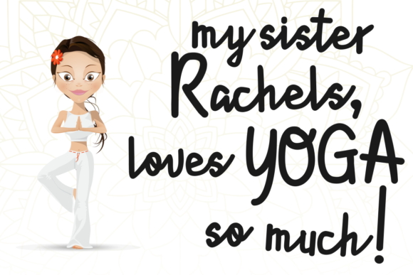 Lyonetta Handwriting Font PNG with transparent background - Preview 4