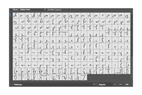 Mattasya Font PNG with transparent background - Preview 5