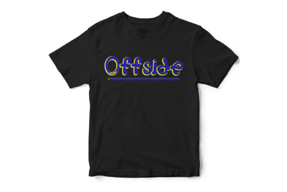 Offside Font PNG with transparent background - Preview 2