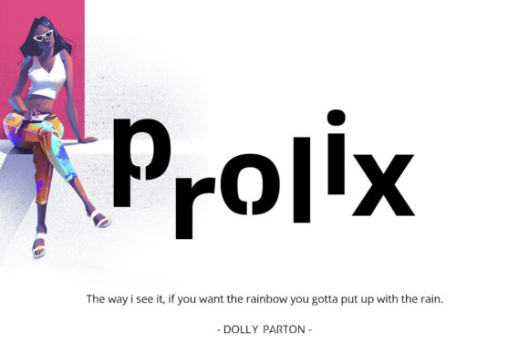 Prolix Font PNG with transparent background - Preview 2