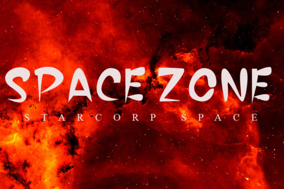 Red Zone Font PNG with transparent background - Preview 1